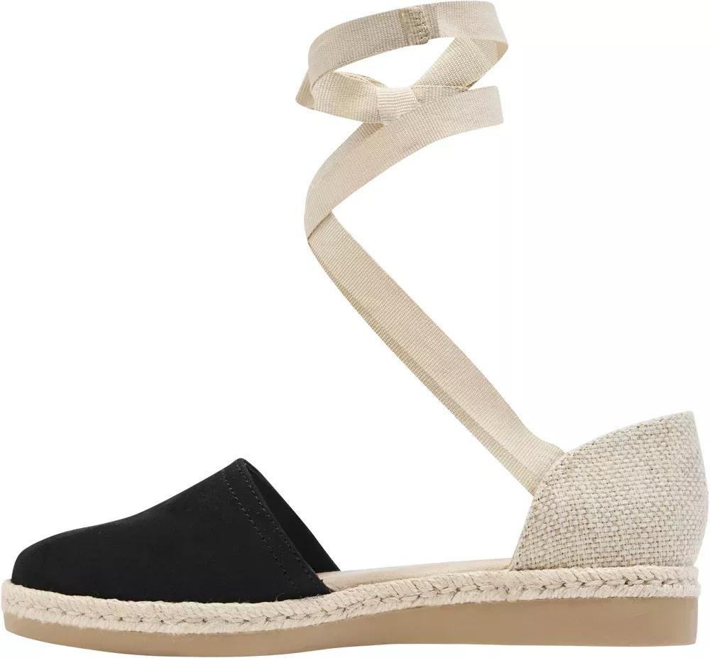 Black Lace Up Espadrilles, , large image number 3