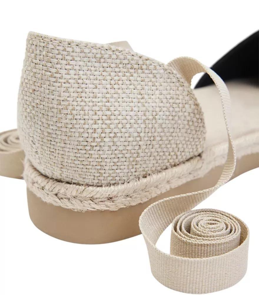 Black Lace Up Espadrilles, , large image number 6
