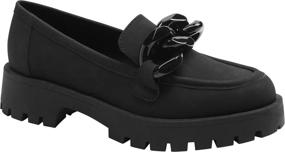 Black Bow Detail Loafers, , large image number 1