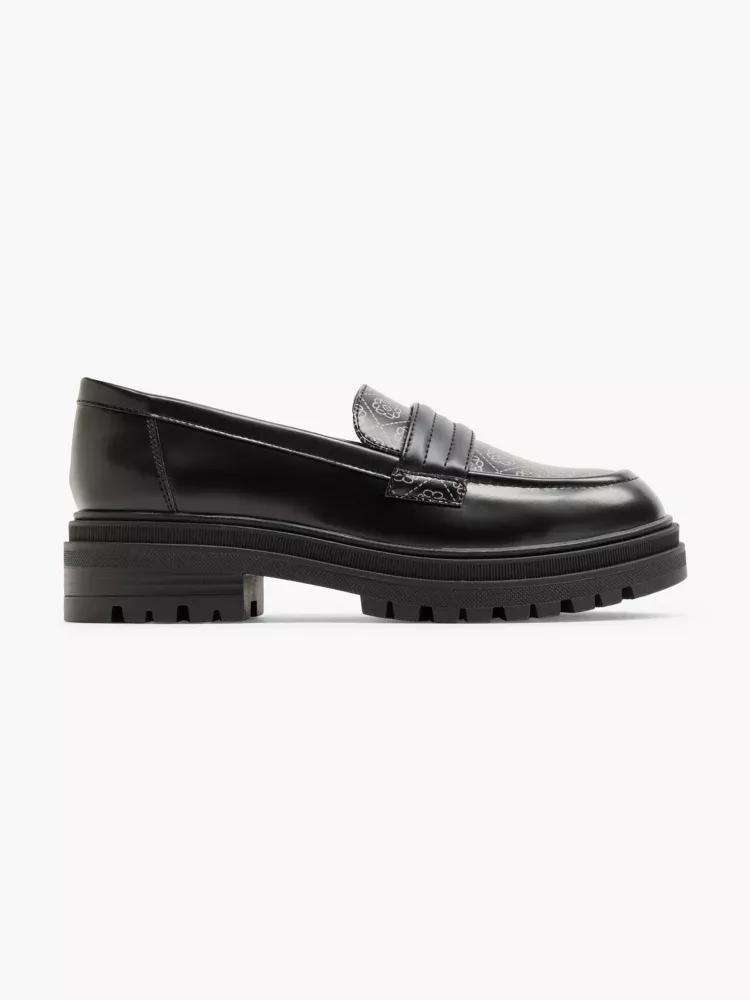 Black Chunky Loafers, , large image number 0
