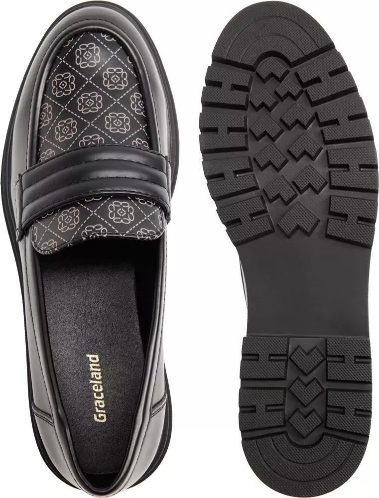 Black Chunky Loafers, , large image number 4