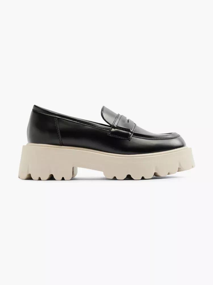 Black Moccasins Loafers, , large image number 0