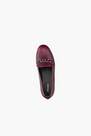 Graceland - Dark Red Loafers With Animal Embossing, Women