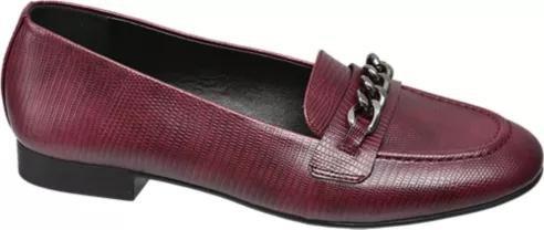 Dark Red Loafers With Animal Embossing, Women, , large image number 2