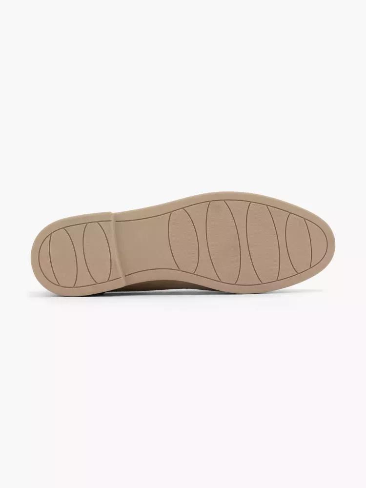 Beige Slip-On Loafers, , large image number 3