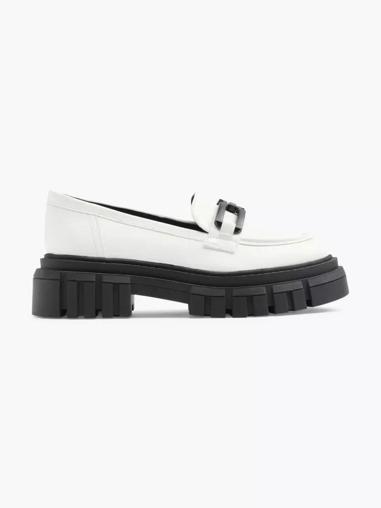 White Platform Loafers, , large image number 0