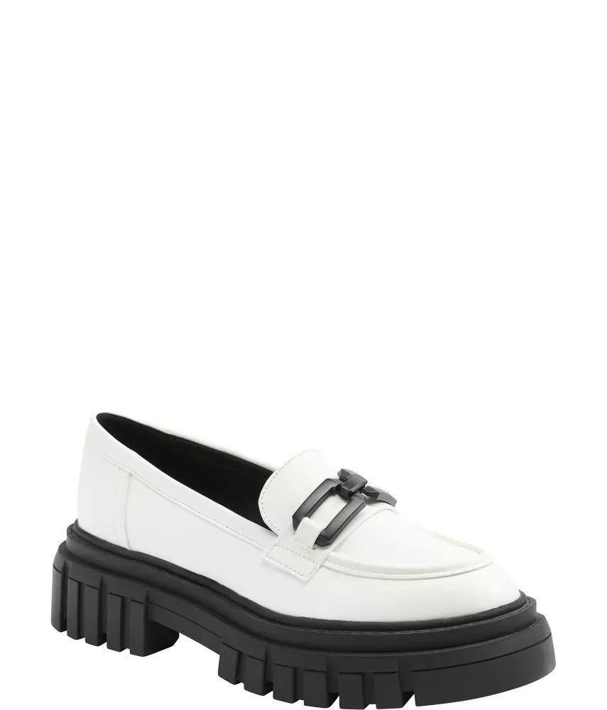 White Platform Loafers, , large image number 1