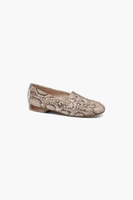 Grey Animal Print Pattern Loafers, Women, , large image number 0
