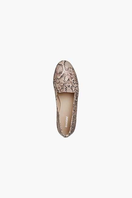 Grey Animal Print Pattern Loafers, Women, , large image number 1