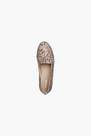 Graceland - Grey Animal Print Pattern Loafers, Women