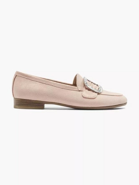 Graceland - Pink Heeled Loafers