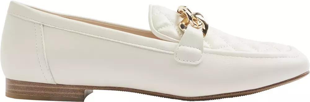 Cream Metalic Detailed Loafer, , large image number 0