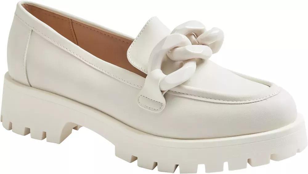 CTW - White Chunky Chain Loafers