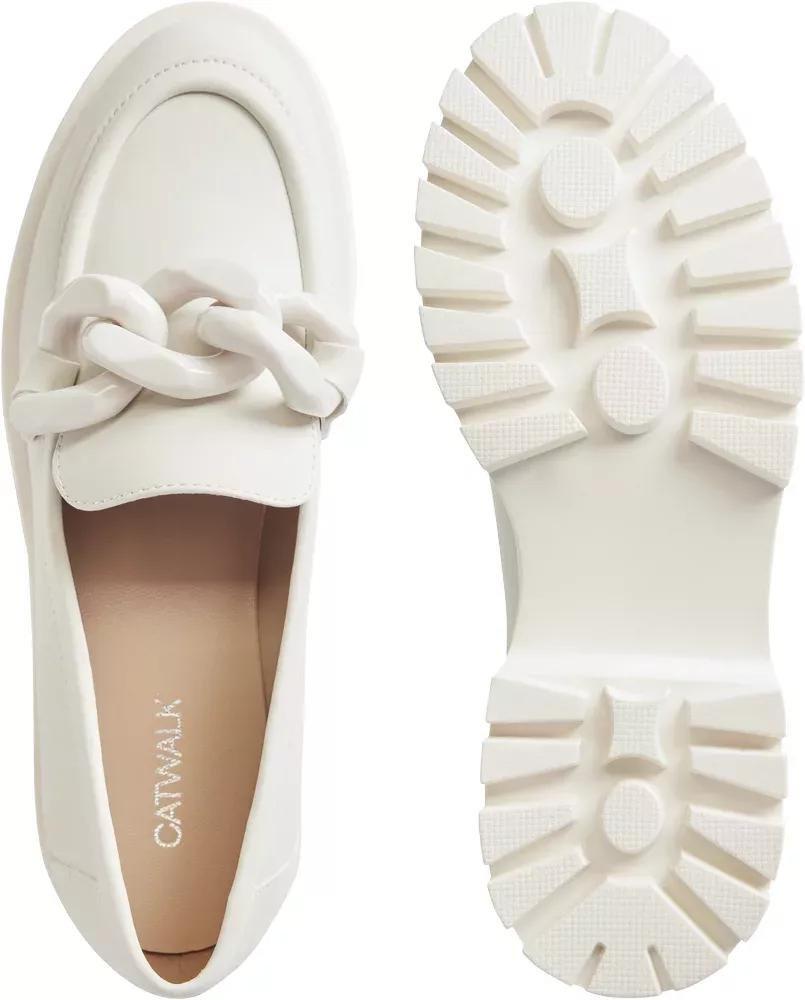 White Chain Detail Loafer, , large image number 4