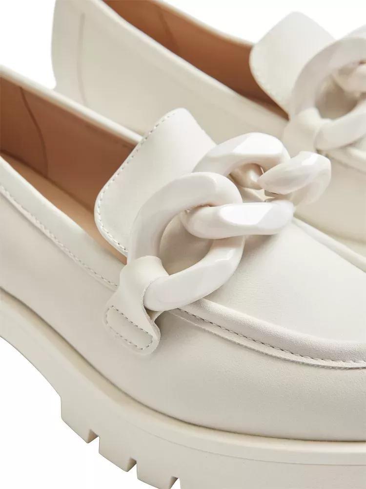 White Chain Detail Loafer, , large image number 6