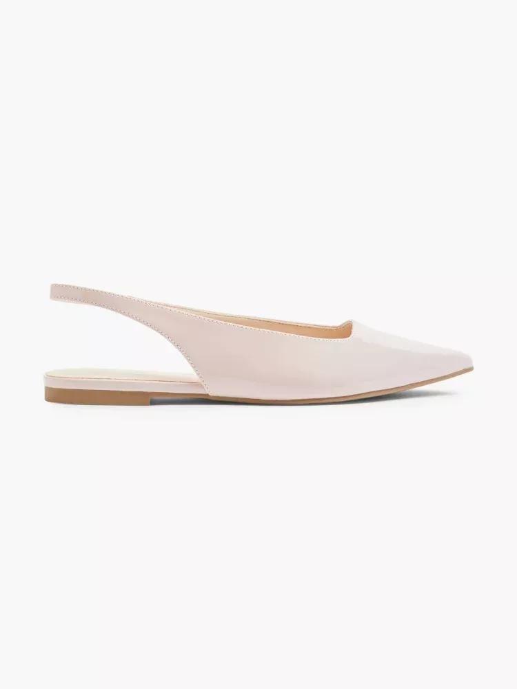 Beige Slingback Ballet Pump, , large image number 0