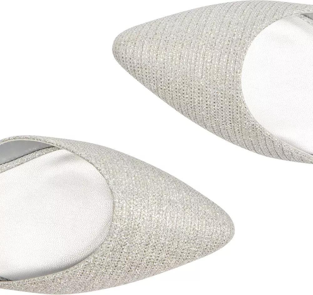 Grey Pointed Slippers, , large image number 6