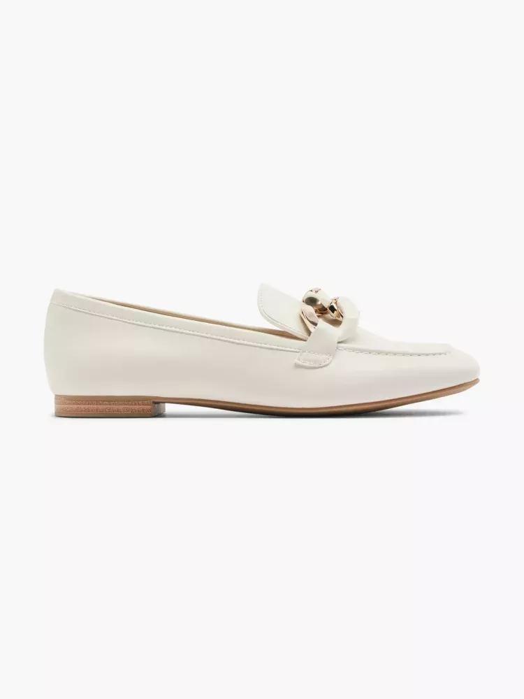 White Chain Detail Loafer, , large image number 0