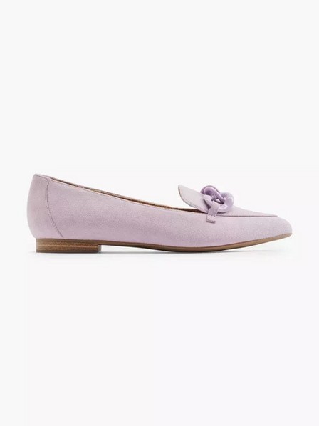 5th Avenue - Purple Leather Flat Loafers
