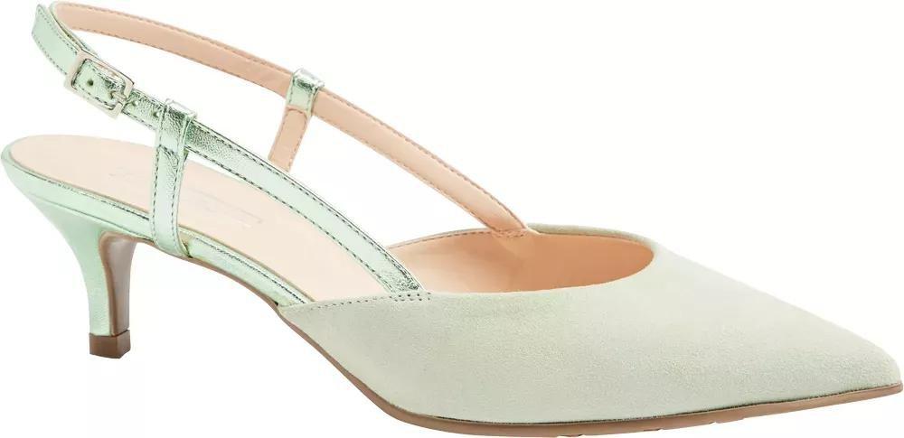 White Panelled Slingback Heel, , large image number 1