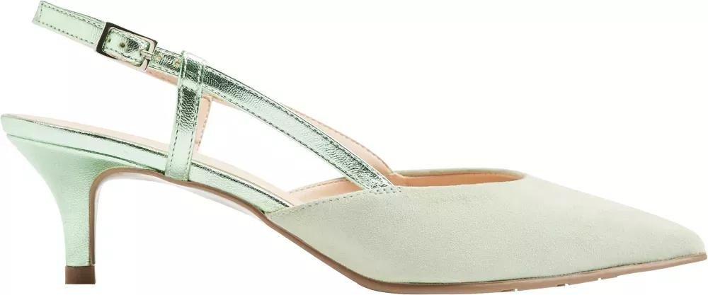 White Panelled Slingback Heel, , large image number 2