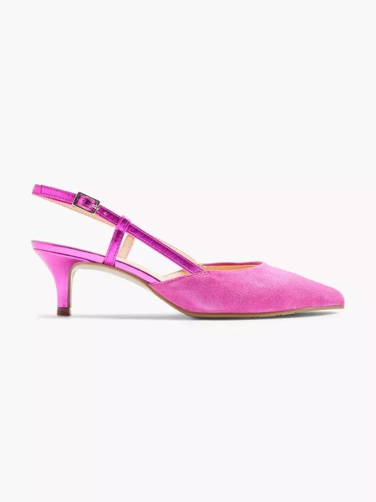Pink Slingback Heels, , large image number 0