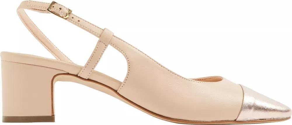 Beige Leather Ballet Flats, , large image number 2