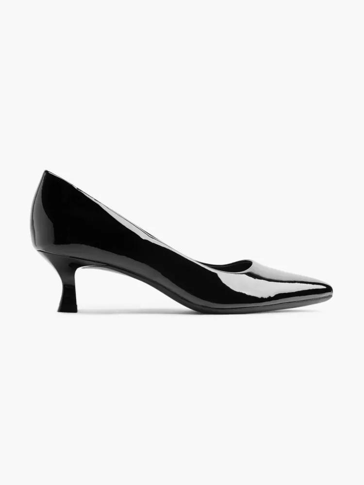 Black Slip-On Pumps, , large image number 0