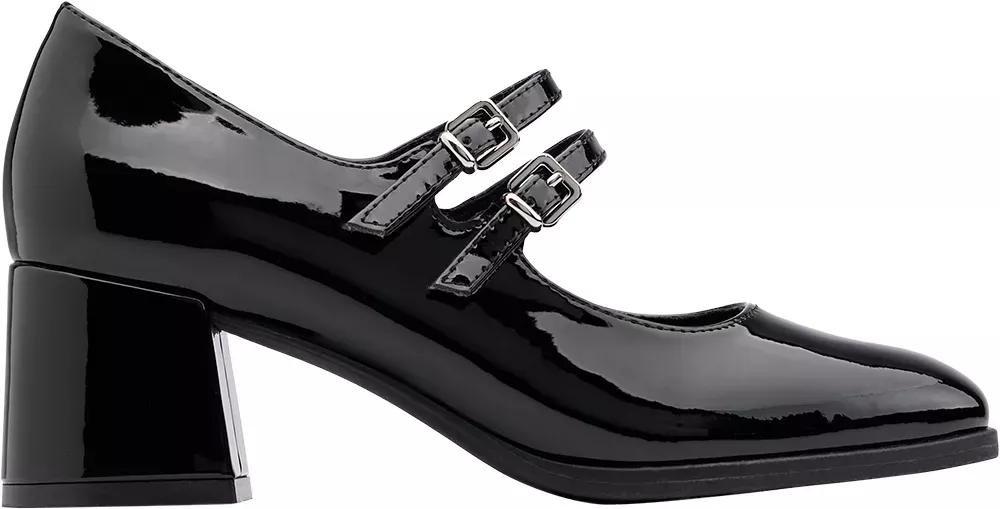Black Strap Detail Heels, , large image number 1