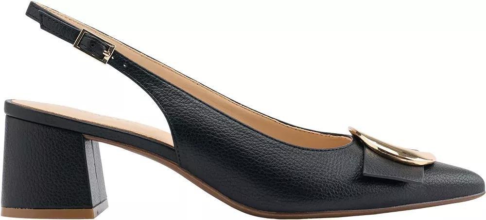 Black Ankle Strap Pumps, , large image number 1