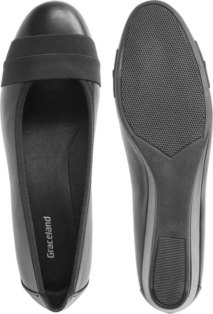 Black Wedge Heel Ballerinas, , large image number 4