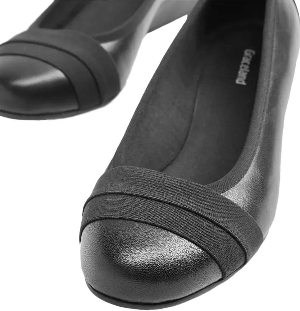 Black Wedge Heel Ballerinas, , large image number 6