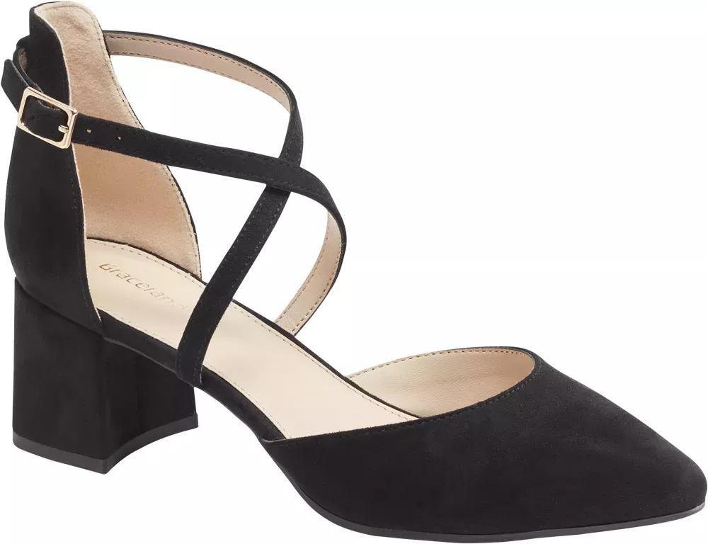 Black Pointed Toe Heels, , large image number 1