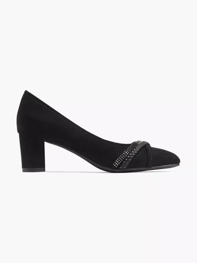 Black Pointed Toe Pumps, , large image number 0