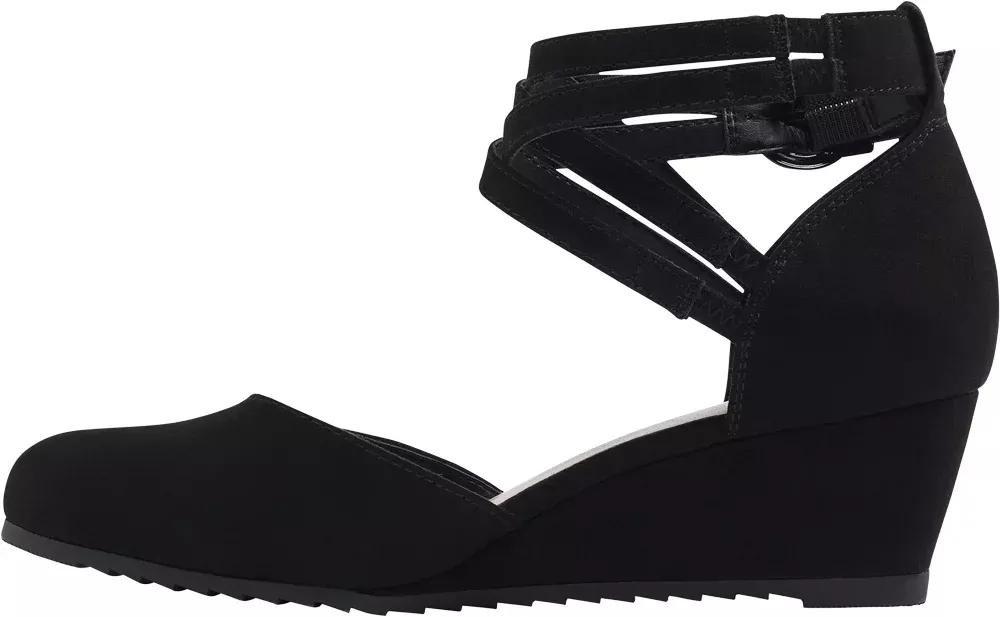 Black Wedge Pumps, , large image number 3