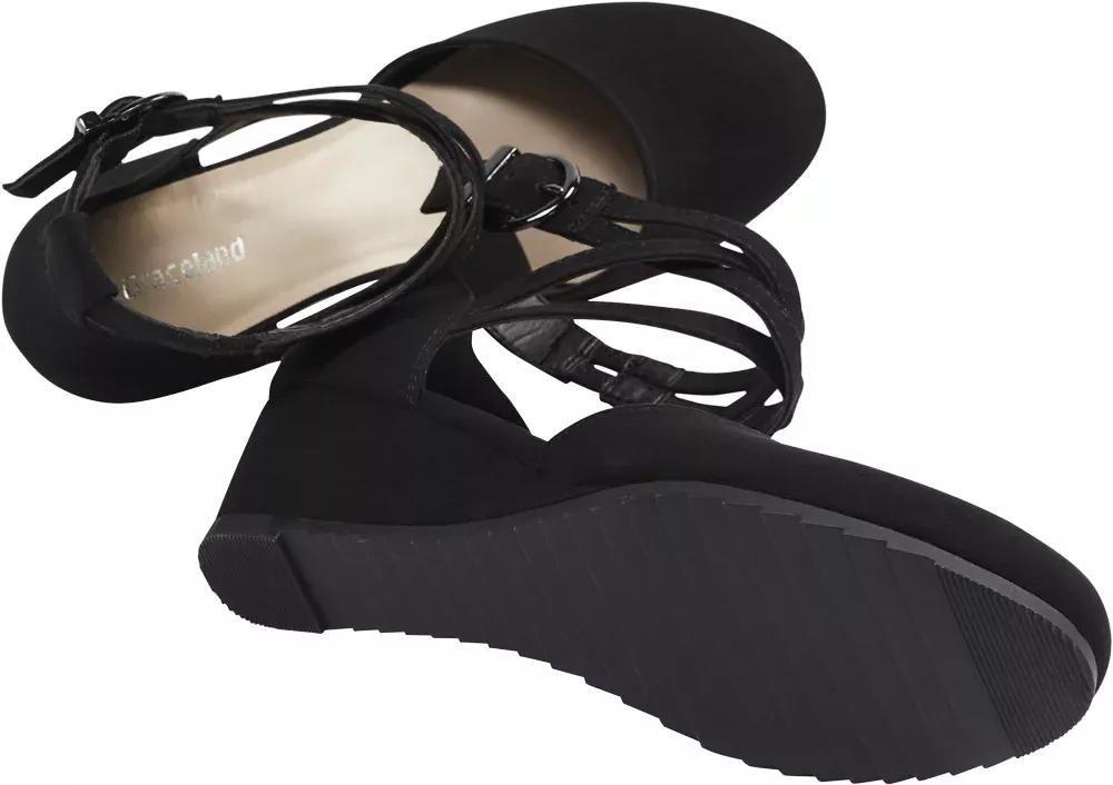 Black Wedge Pumps, , large image number 4