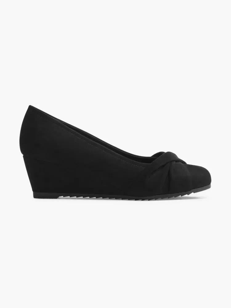 Black Wedge Pumps, , large image number 0