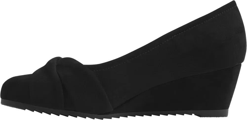 Black Wedge Pumps, , large image number 3