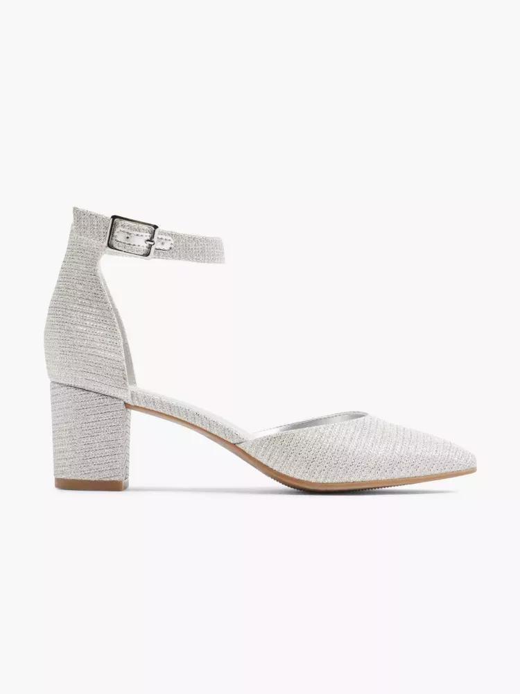 White Pointed Toe Heels, , large image number 0