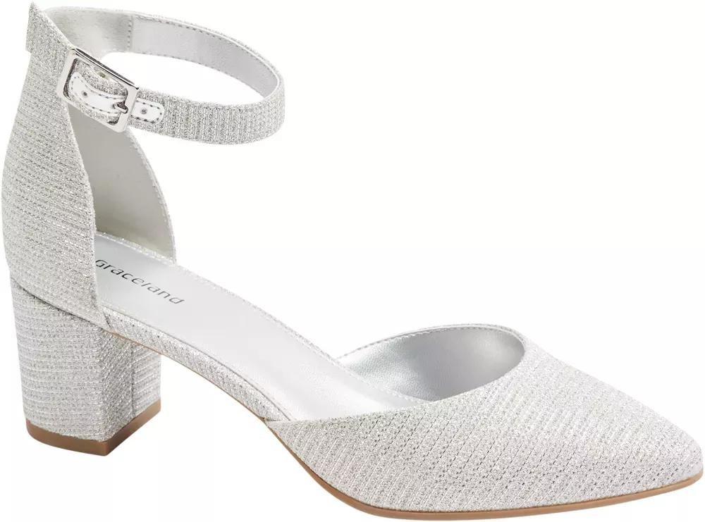 White Pointed Toe Heels, , large image number 1
