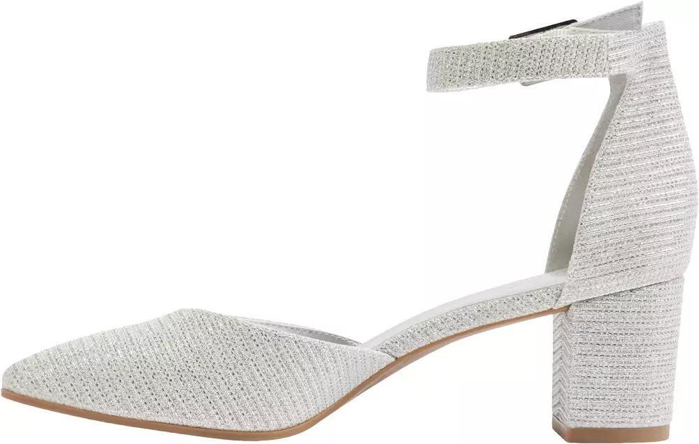 White Pointed Toe Heels, , large image number 3