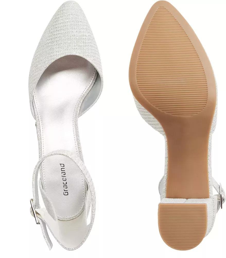 White Pointed Toe Heels, , large image number 4