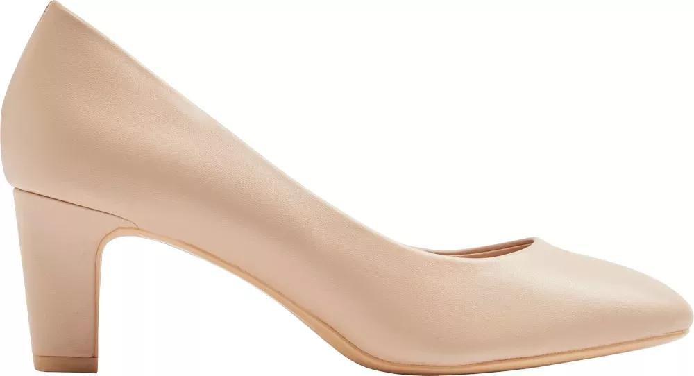 Beige Pointed Toe Heels, , large image number 1