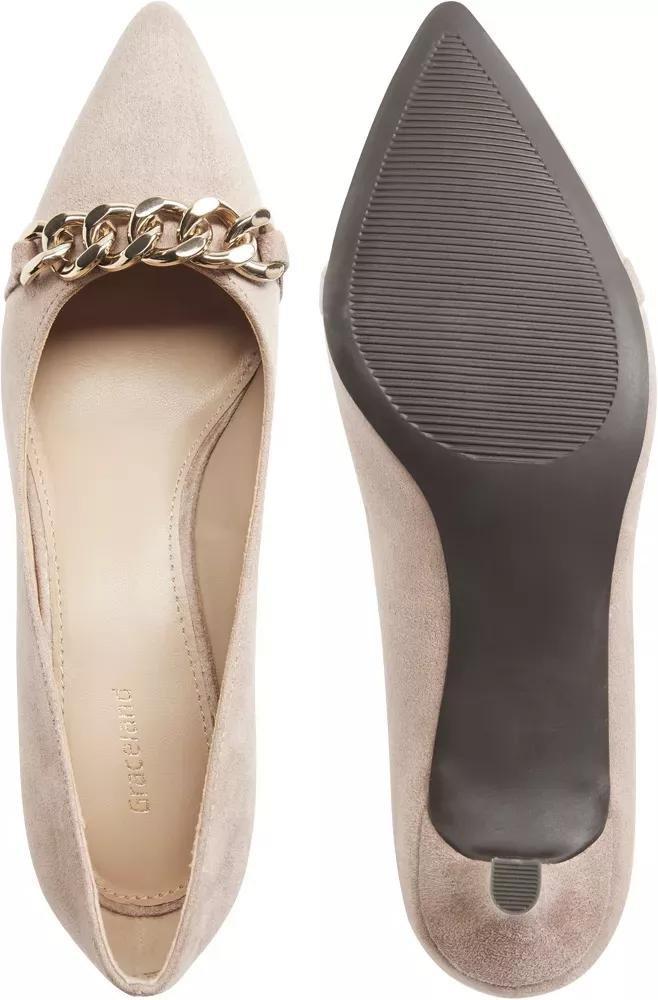 Pink Metallic Braided Heels, , large image number 4
