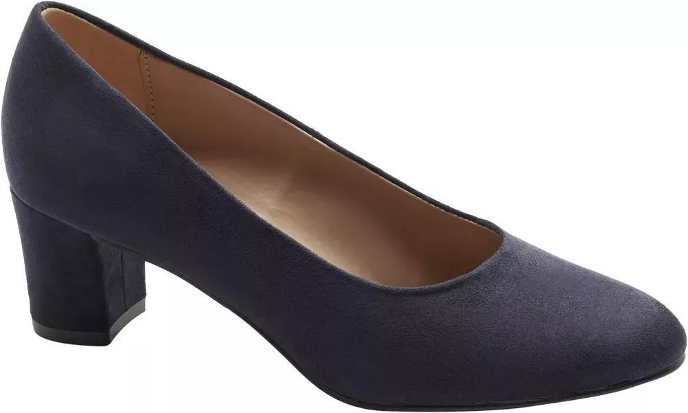 Burgundy Pointed Toe Block Heels, , large image number 1