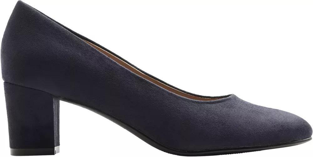 Burgundy Pointed Toe Block Heels, , large image number 2