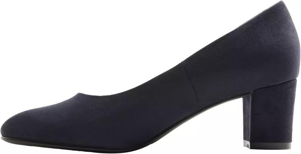 Burgundy Pointed Toe Block Heels, , large image number 3
