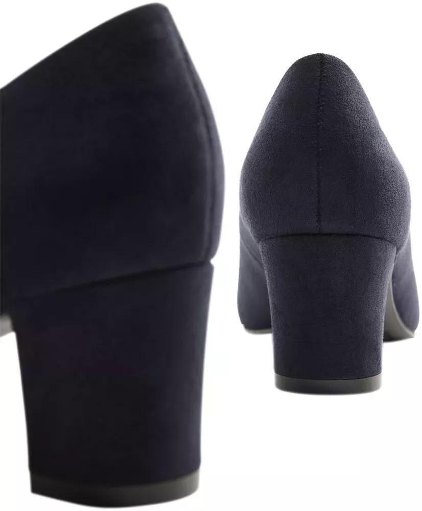 Burgundy Pointed Toe Block Heels, , large image number 5