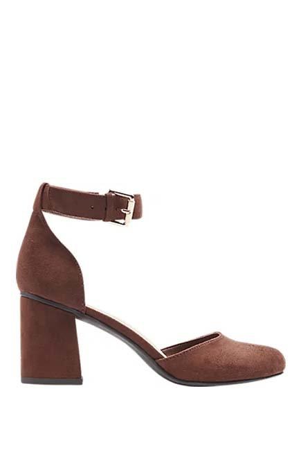 Black Ankle Chain Heels, , large image number 0
