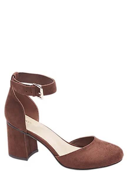 Black Ankle Chain Heels, , large image number 1